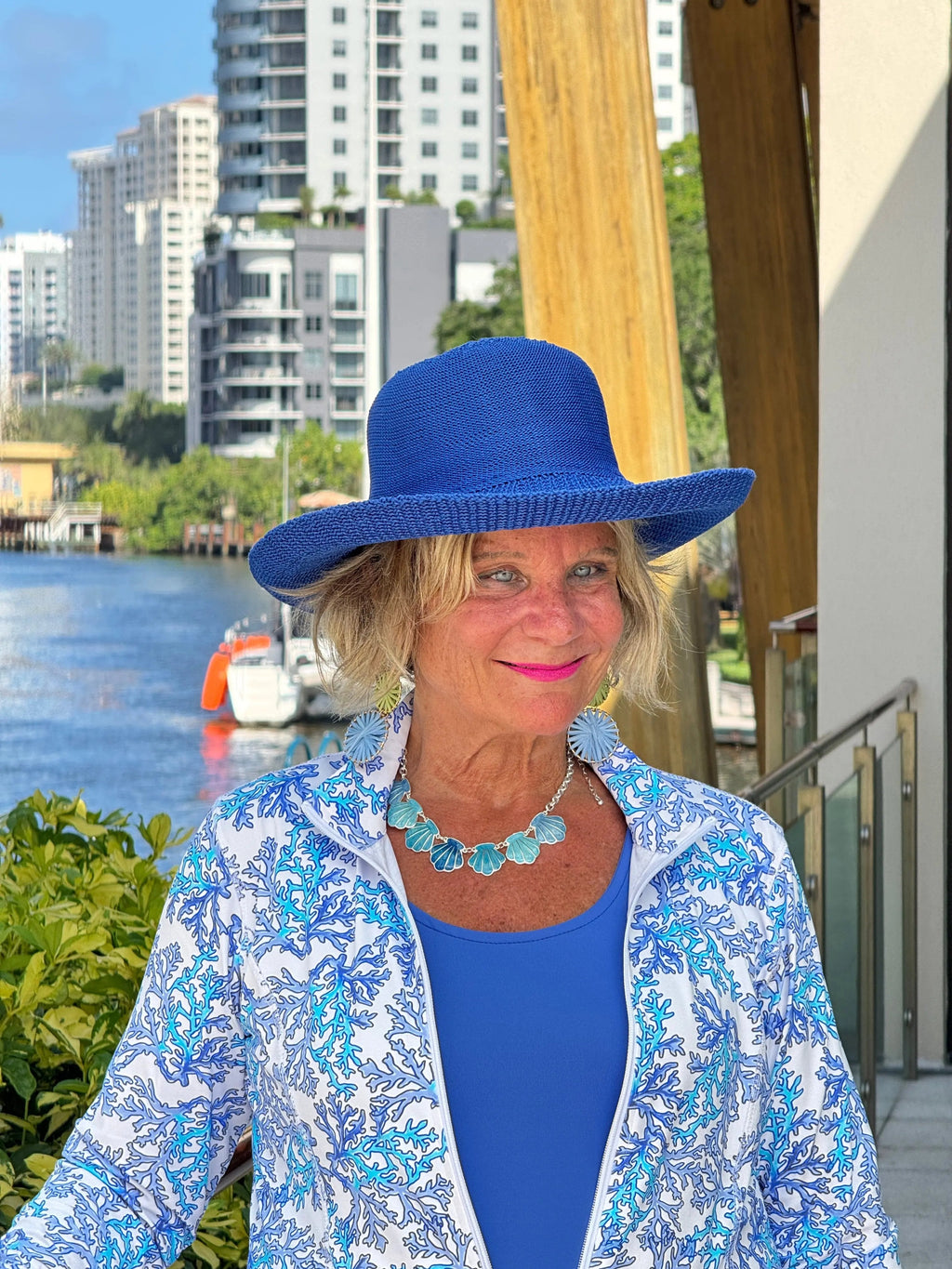 LULU B CORAL BREEZE FULL ZIPPER JACKET