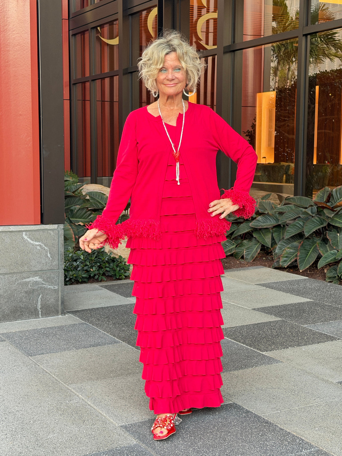 LULU-B CRIMSON RED CHA CHA MAXI