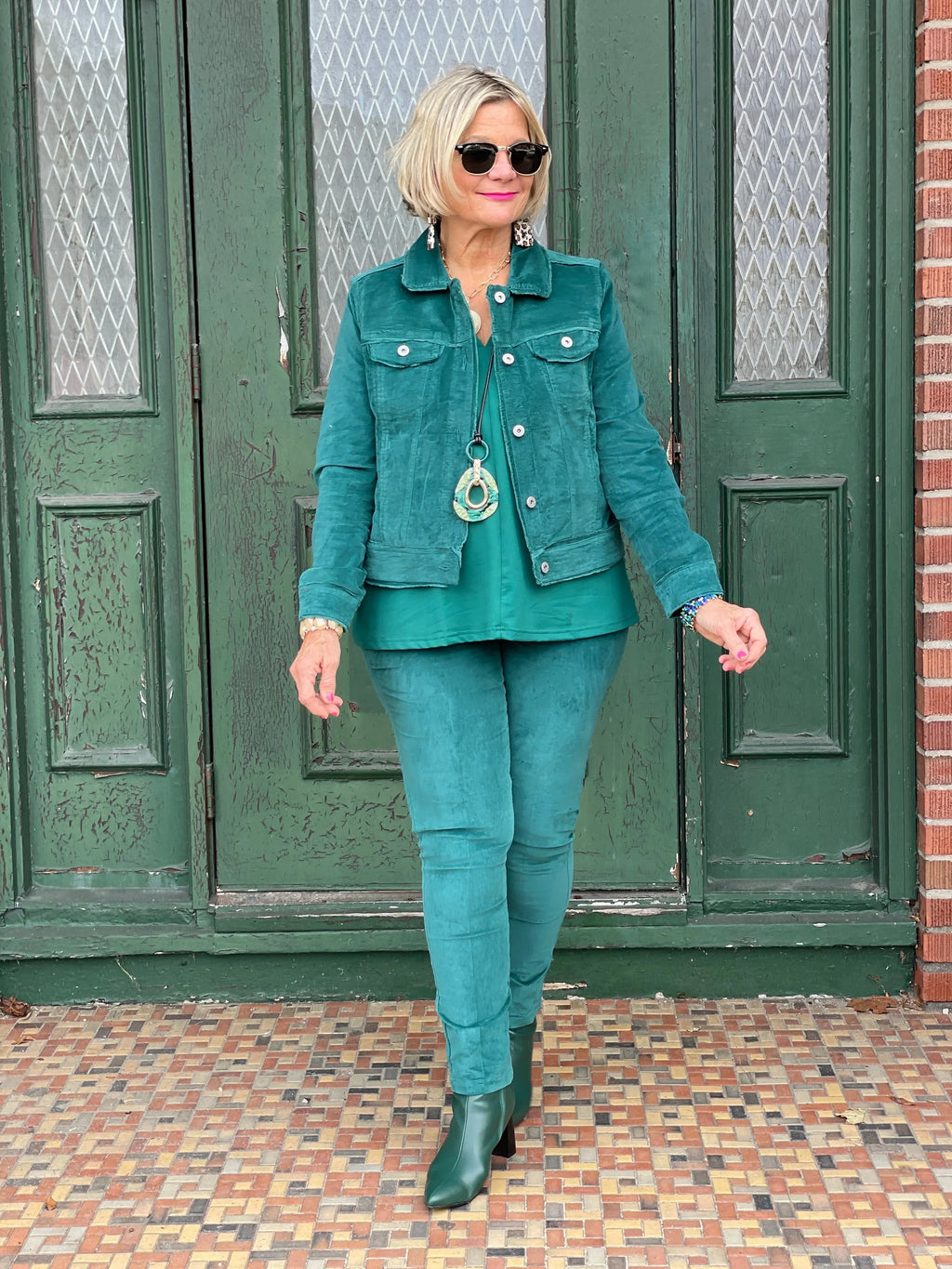 LULU-B EMERALD  VELOUR JACKET