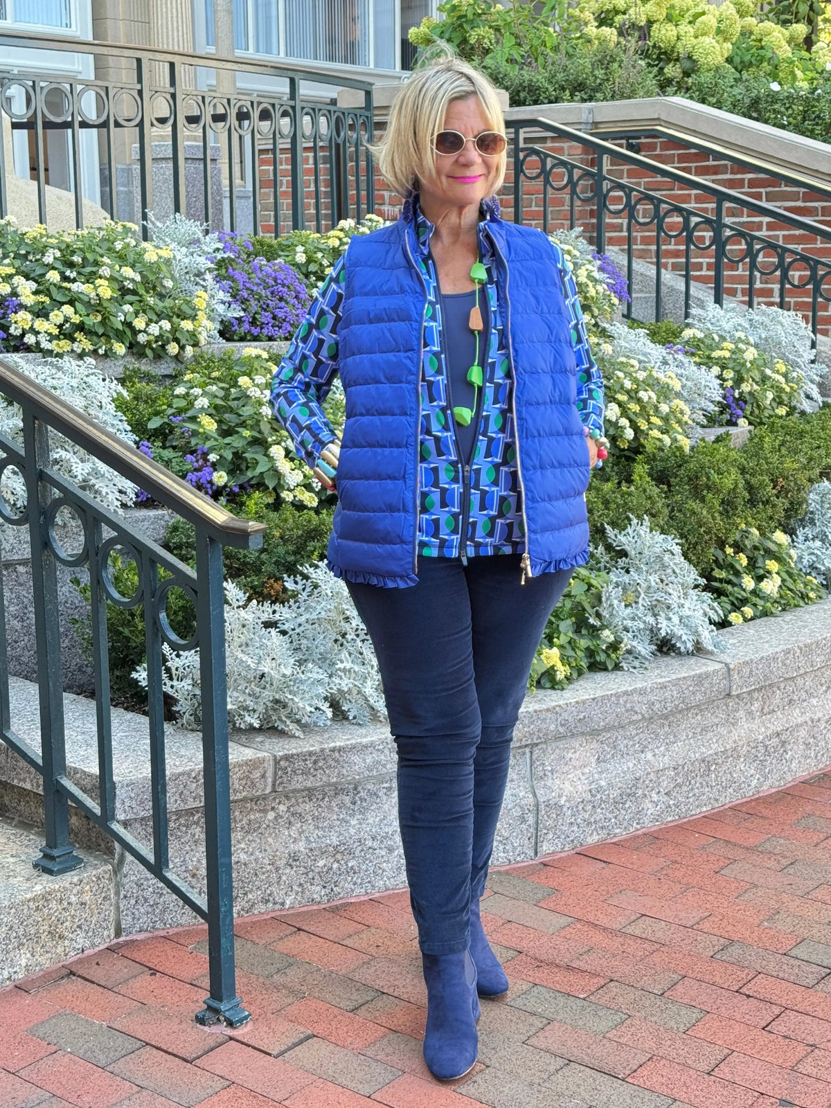 LULU-B SAPPHIRE SHORT PUFFER VEST