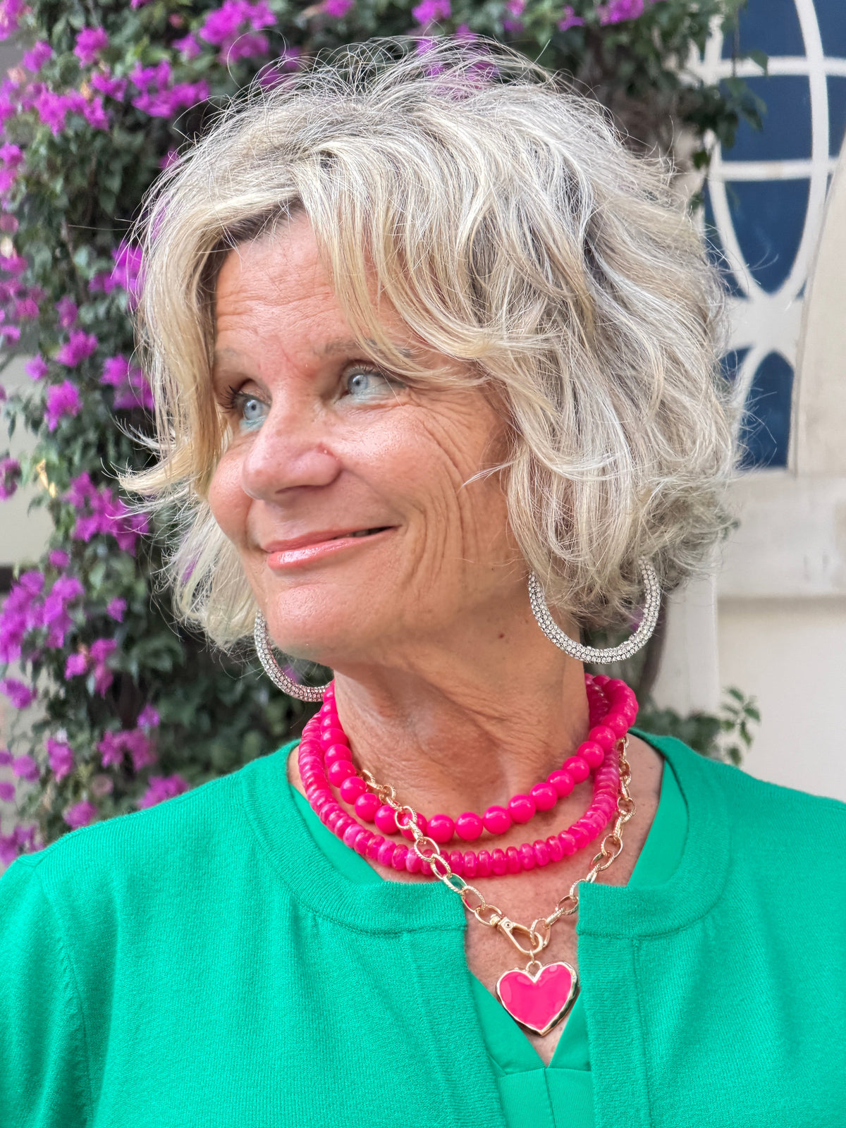 LULU B GREEN CASHMERE FRINGE