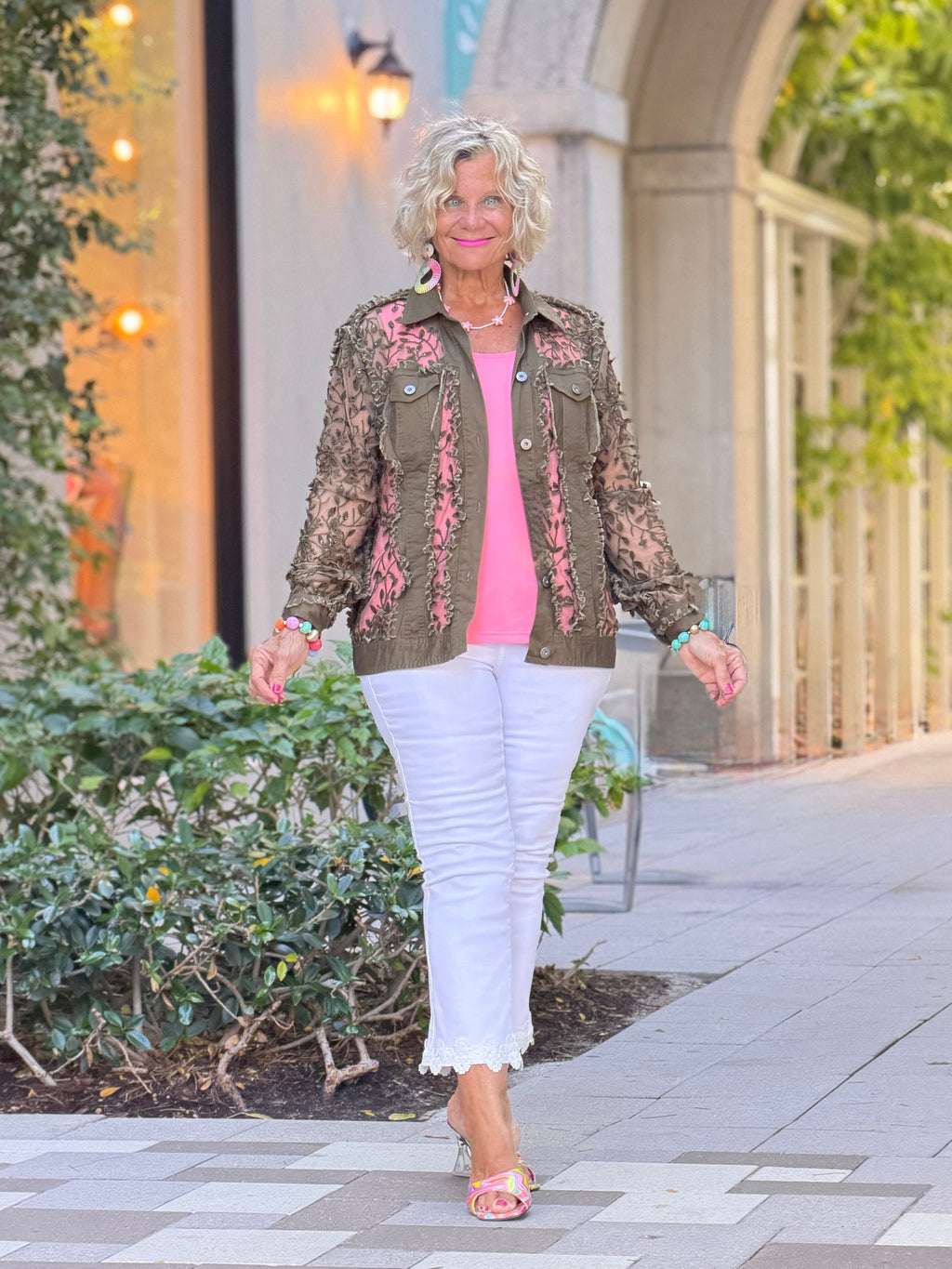 Ethyl Garden Wall Jacket - OLIVE