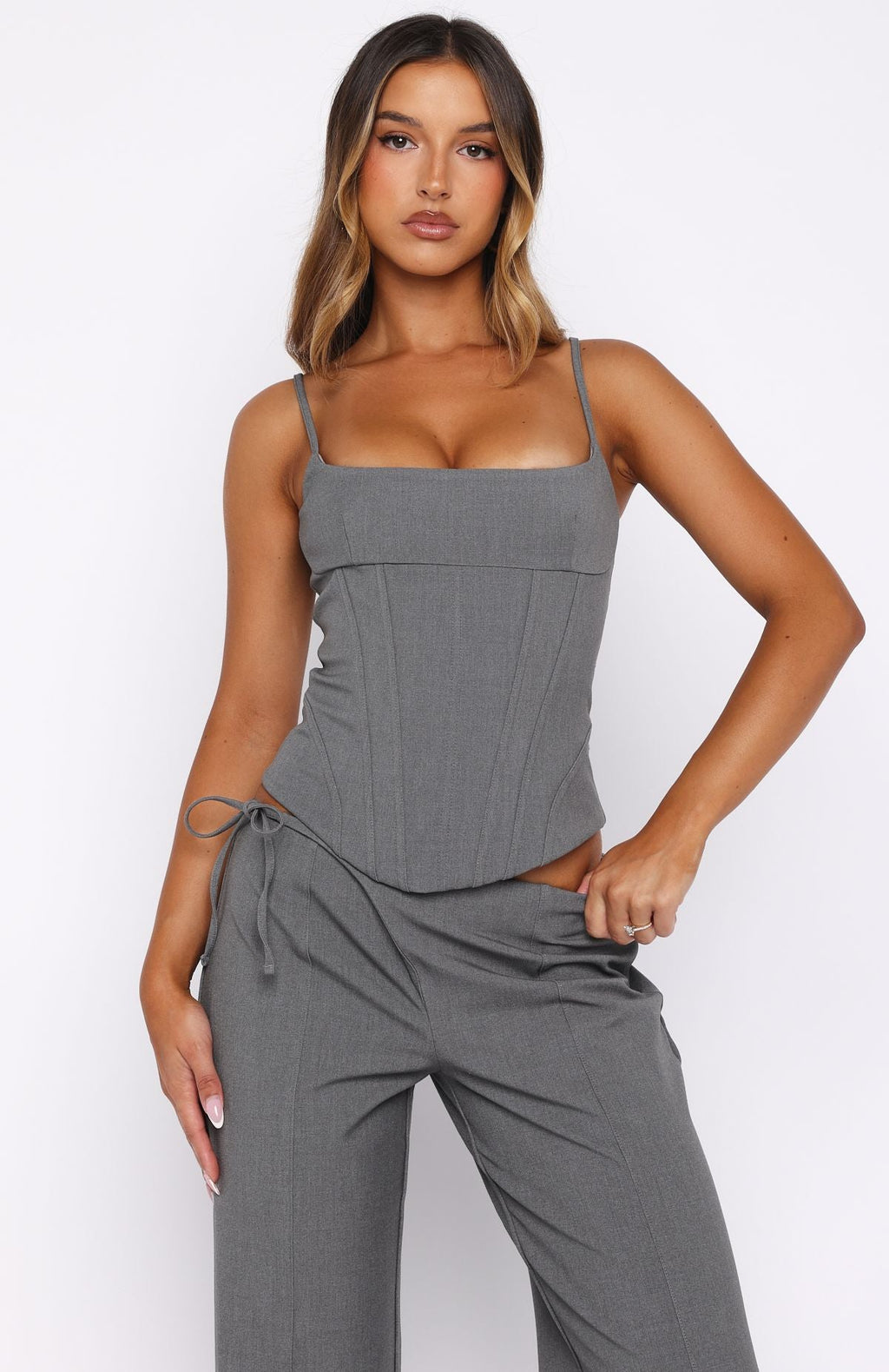 Heartfelt Moments Bustier Grey