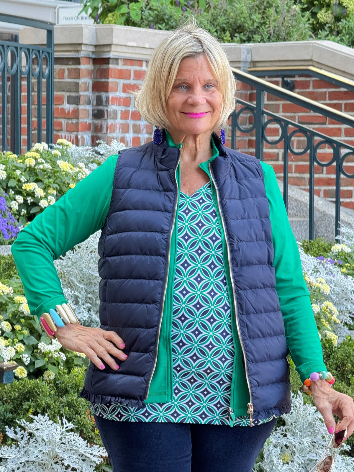 LULU-B NAVY SHORT VEST