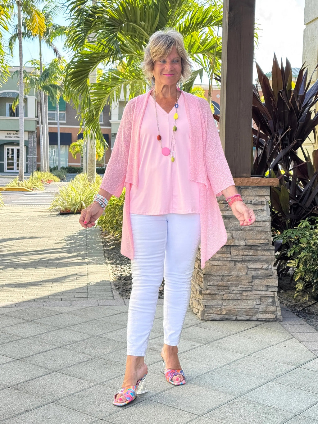 LULU-B PINK RUFFLE WRAP