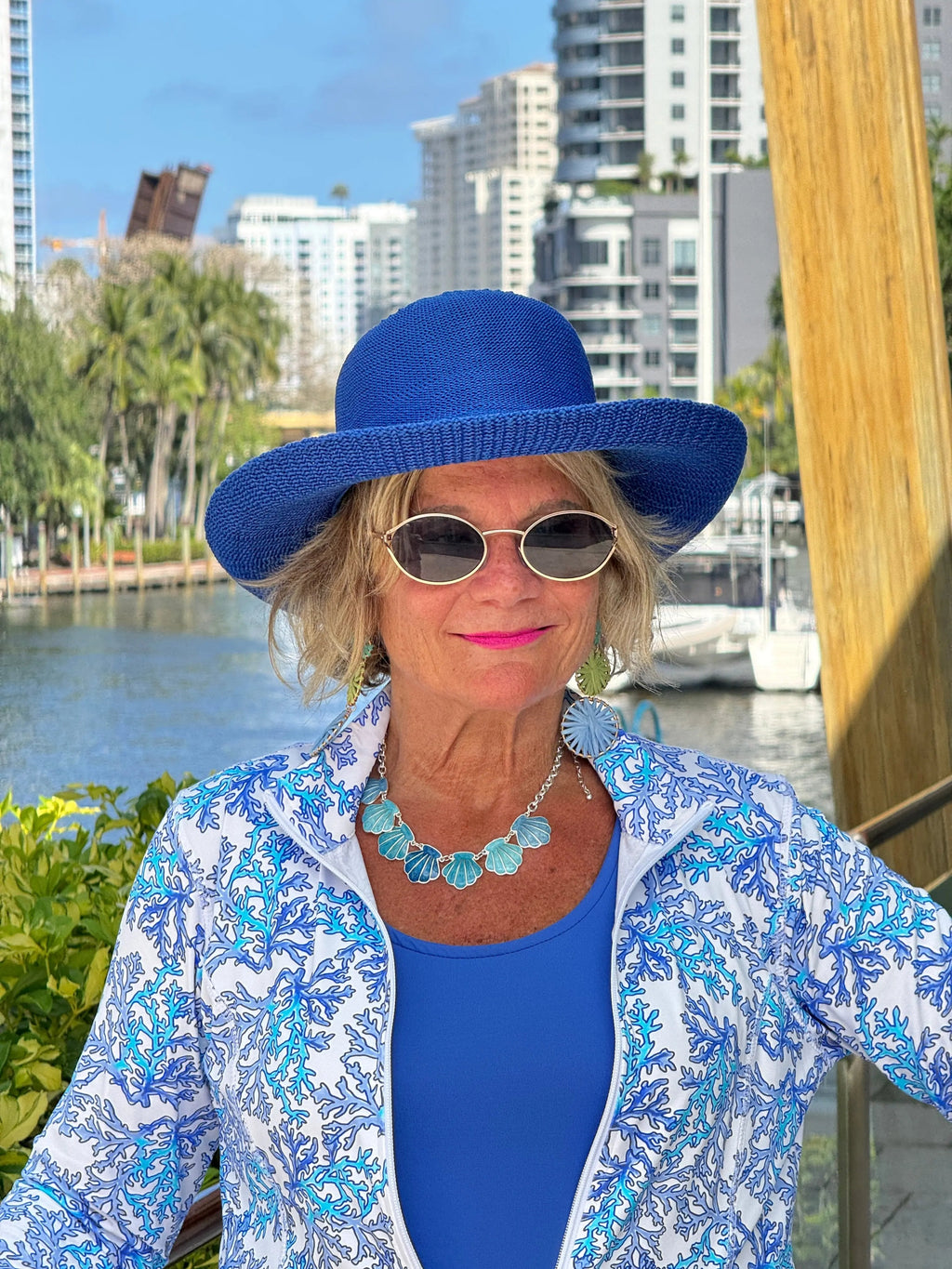 LULU B CORAL BREEZE FULL ZIPPER JACKET