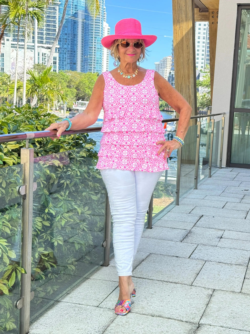 LULU B TROPIC PETALS CHA CHA TANK