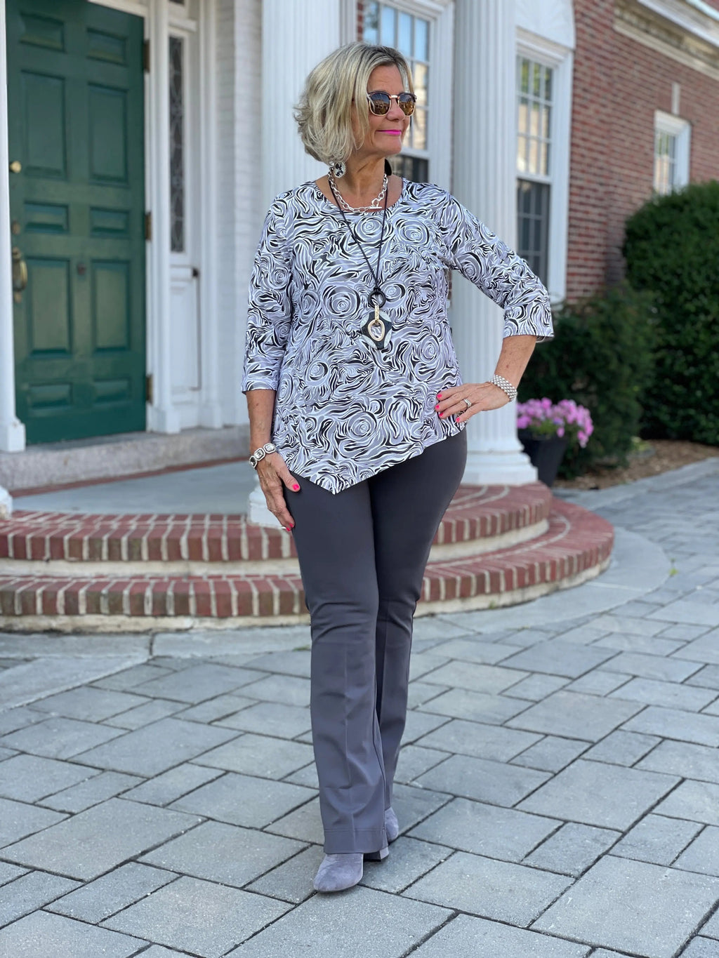 ELEGANT EXPRESSIONS ASYMMETRIC TOP