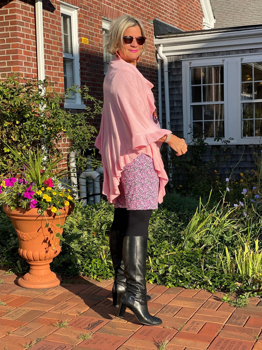 AUBREY PINK SLEEVE DRESS