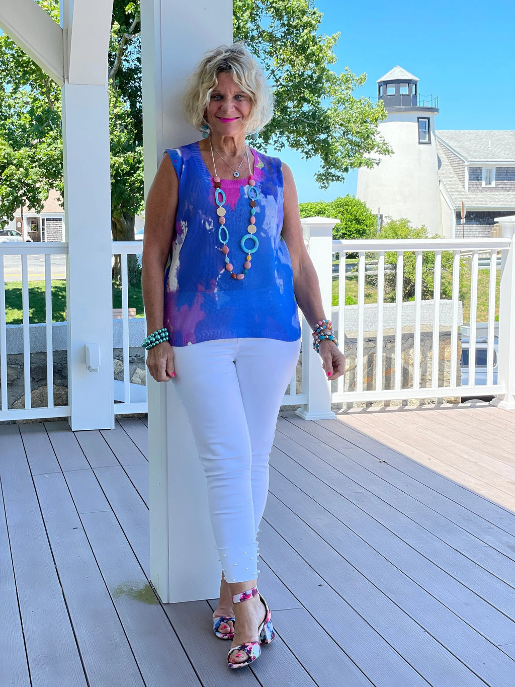 BLUE MARINE SWEATER TANK
