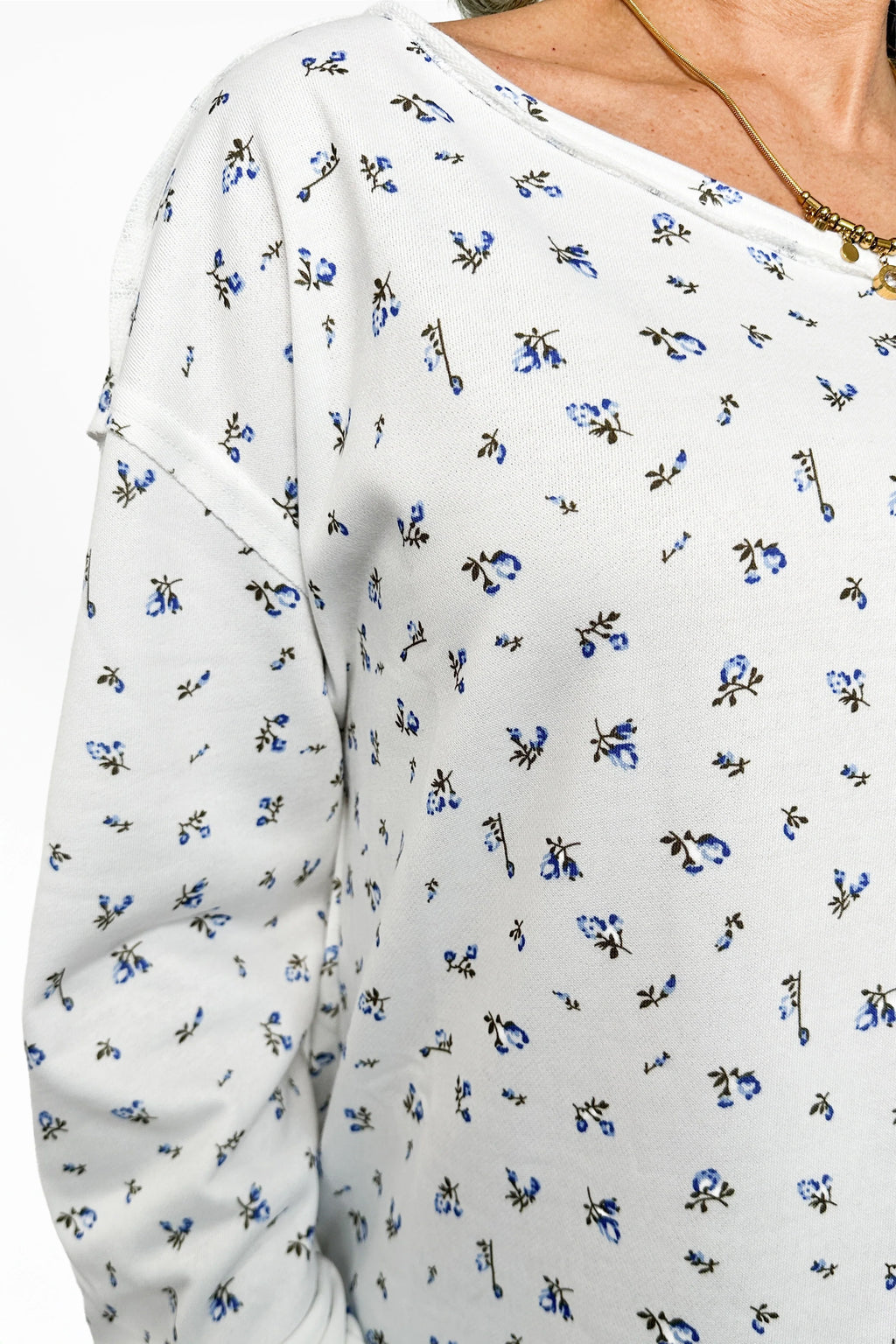 ALB Custom Women's Ditsy Floral Print Long Sleeve Top