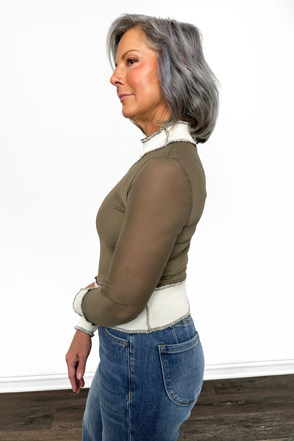 ALB Custom Women's Lightweight Mesh Long Sleeve Top