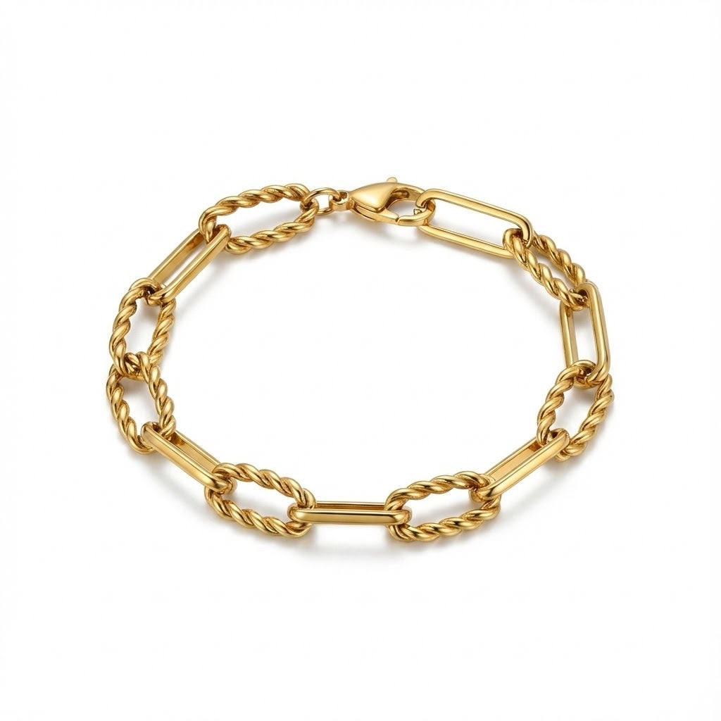 ALB Custom Bold Textured Link Chain Bracelet