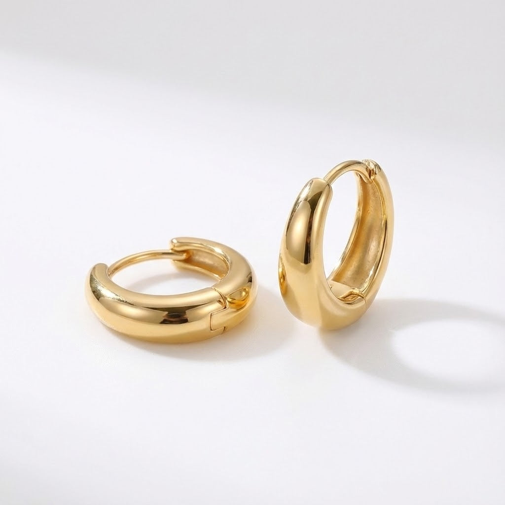 ALB Custom Gold Mini Huggie Hoop Earrings