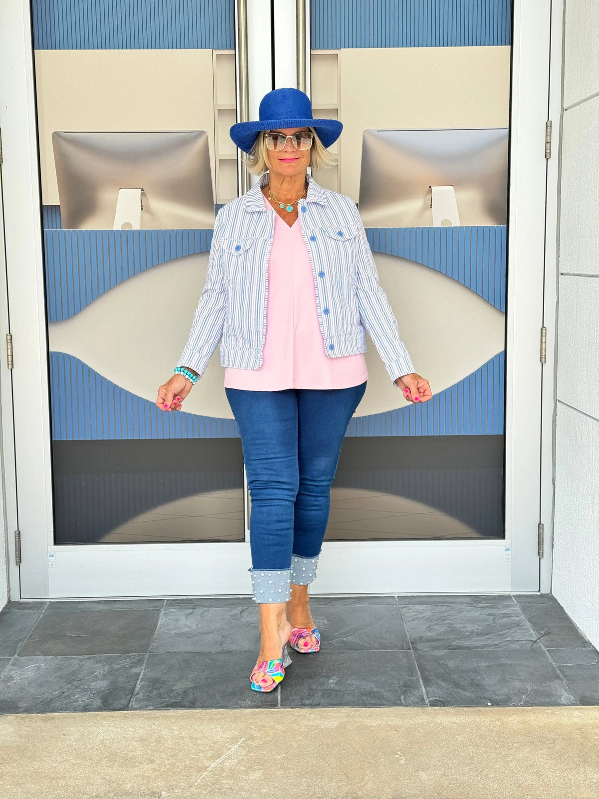 LULU B  CANDY PINK LINEN JACKET