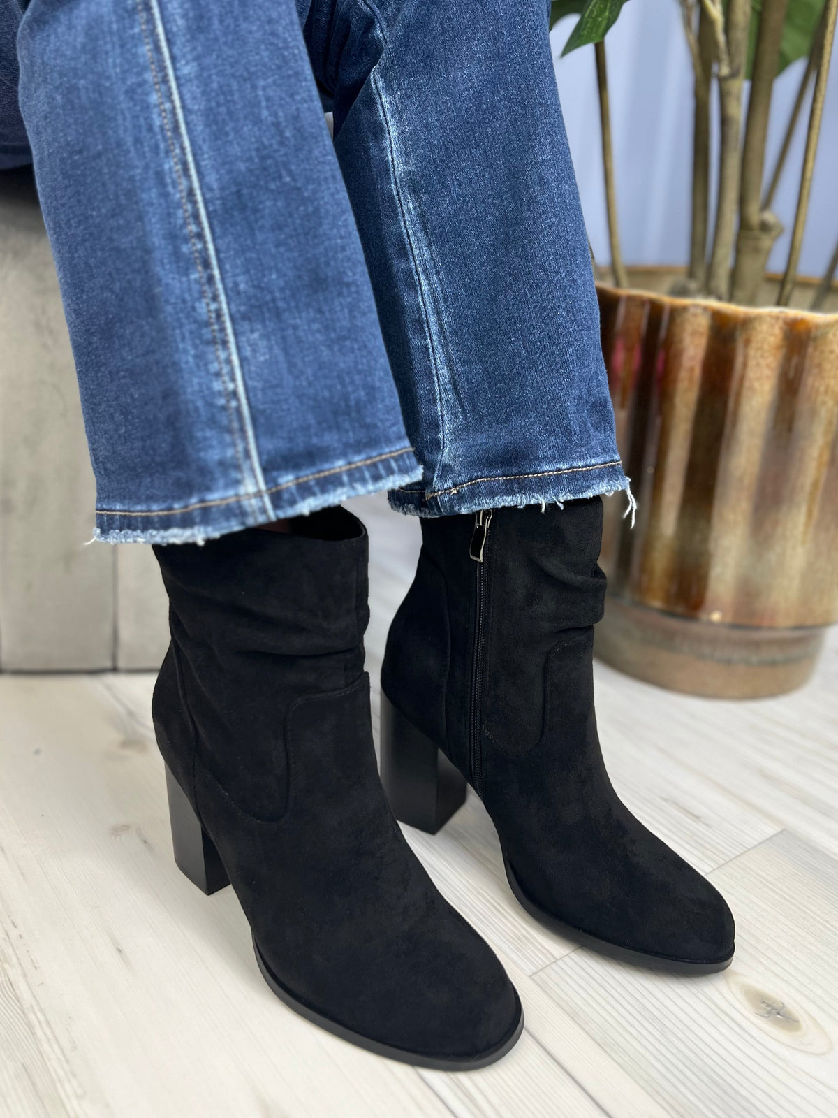 Corky's Last Call Women's Faux Suede Side Zipper Boots