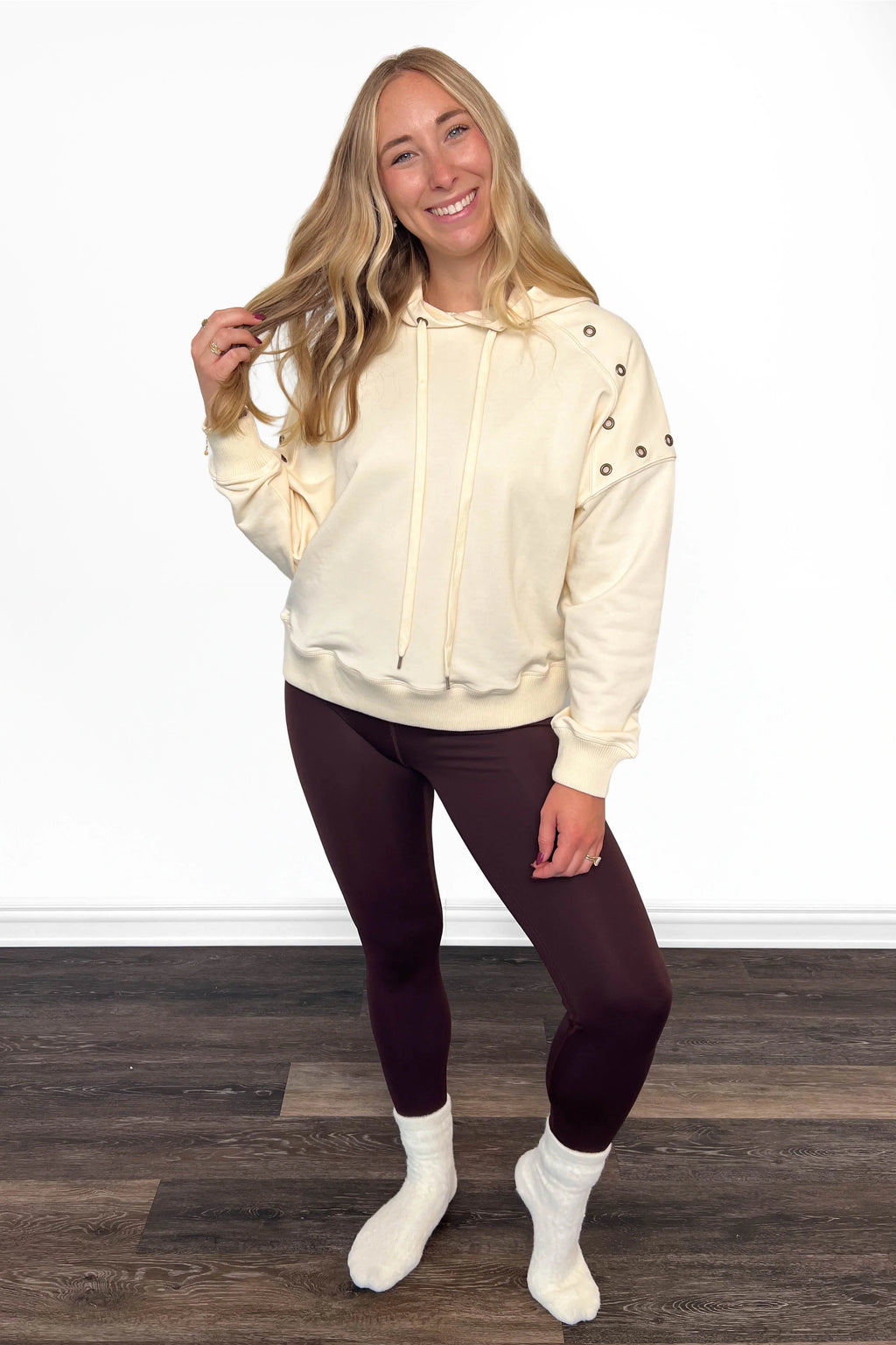 ALB Custom Women's Relaxed Hoodie With Grommets