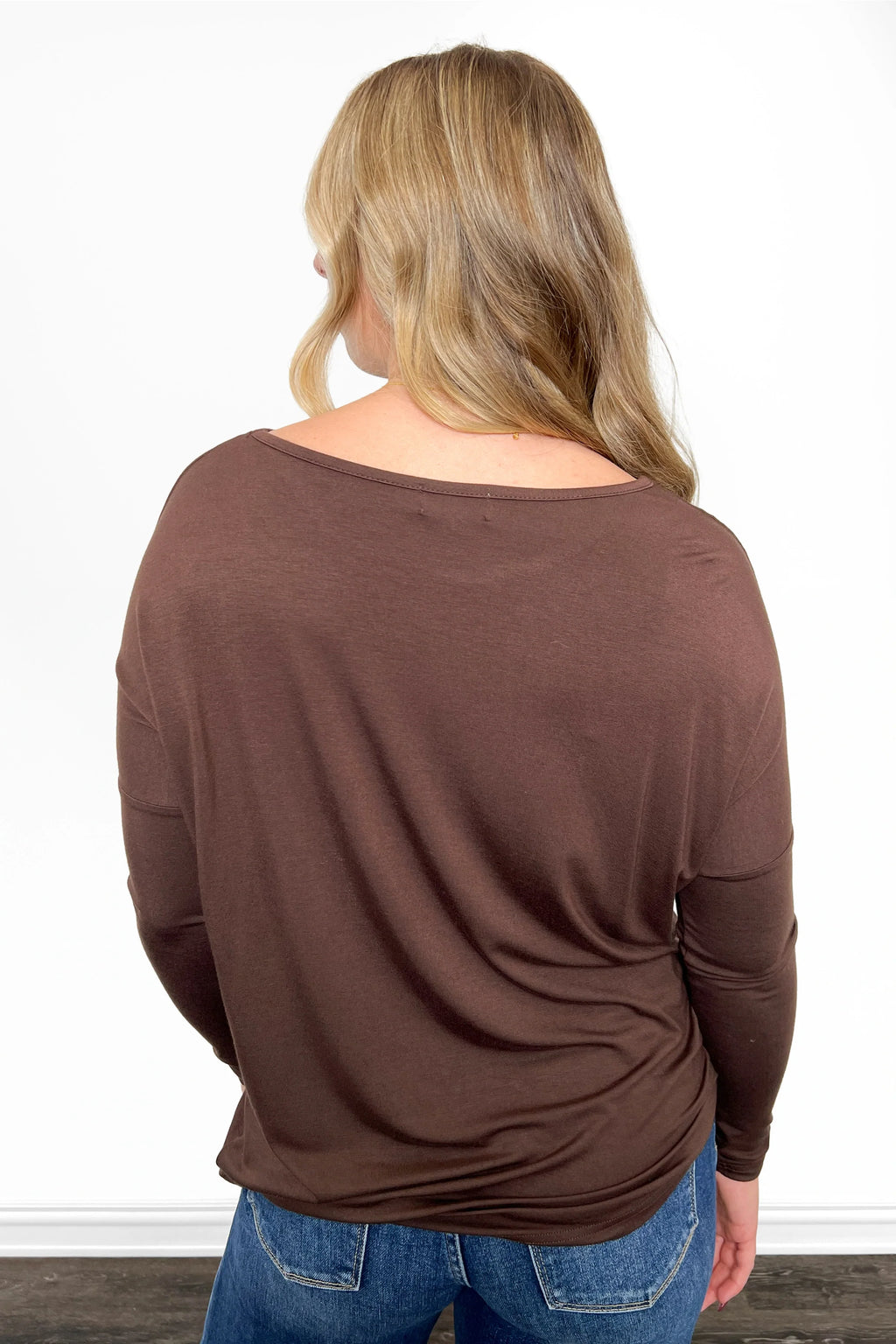 ALB Custom Women's Premium Everyday Scoop Neck Long Sleeve Top