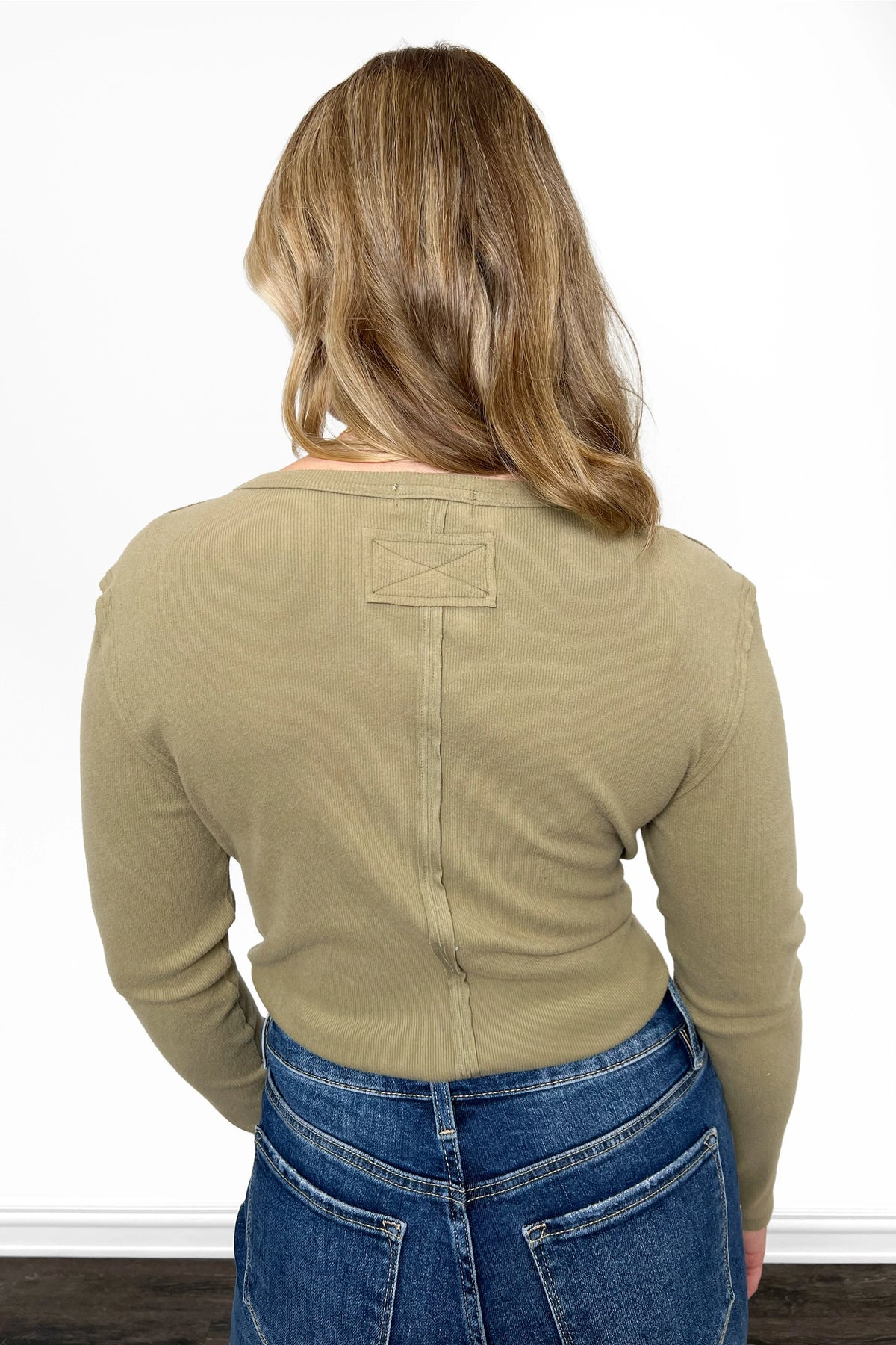 ALB Custom Women’s Classic Ribbed Henley Top