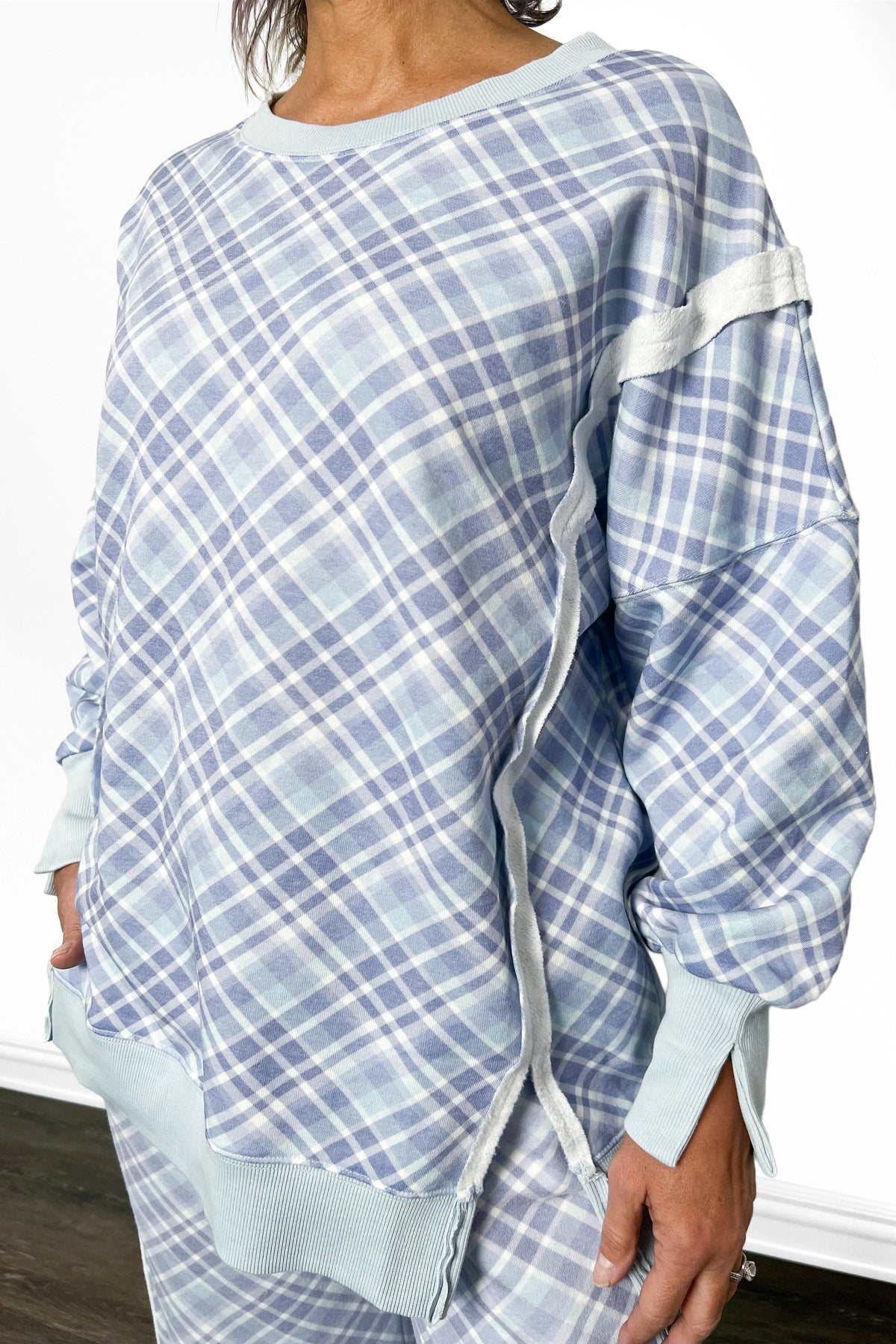 ALB Custom Women's Plaid Print Pullover