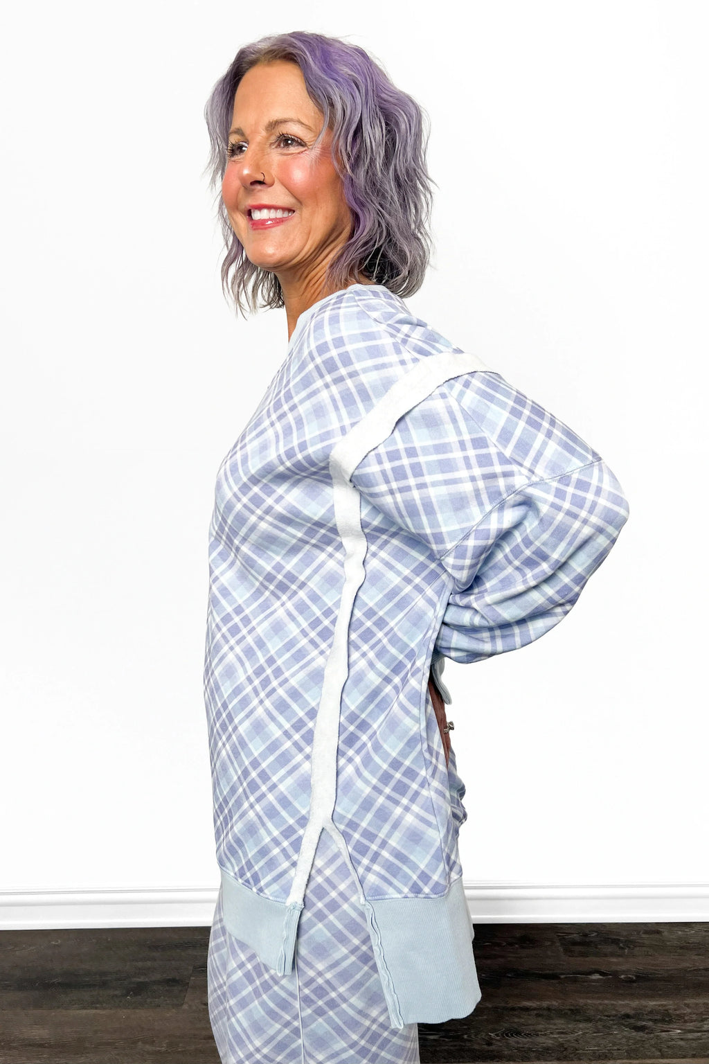 ALB Custom Women's Plaid Print Pullover