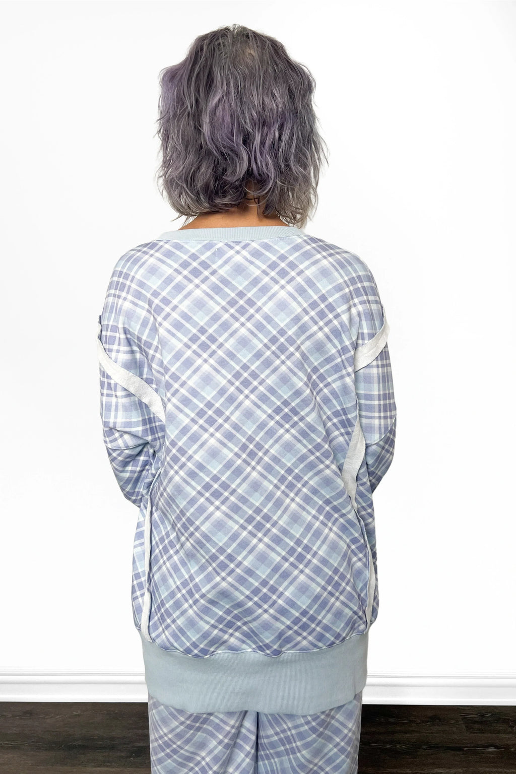 ALB Custom Women's Plaid Print Pullover