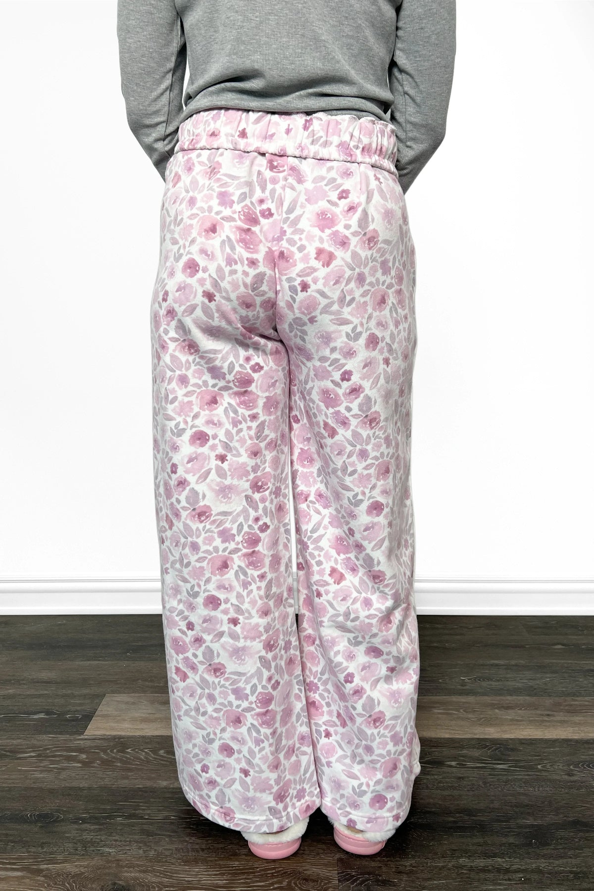 ALB Custom Women's Floral Print Wide Leg Pants - Two Inseams