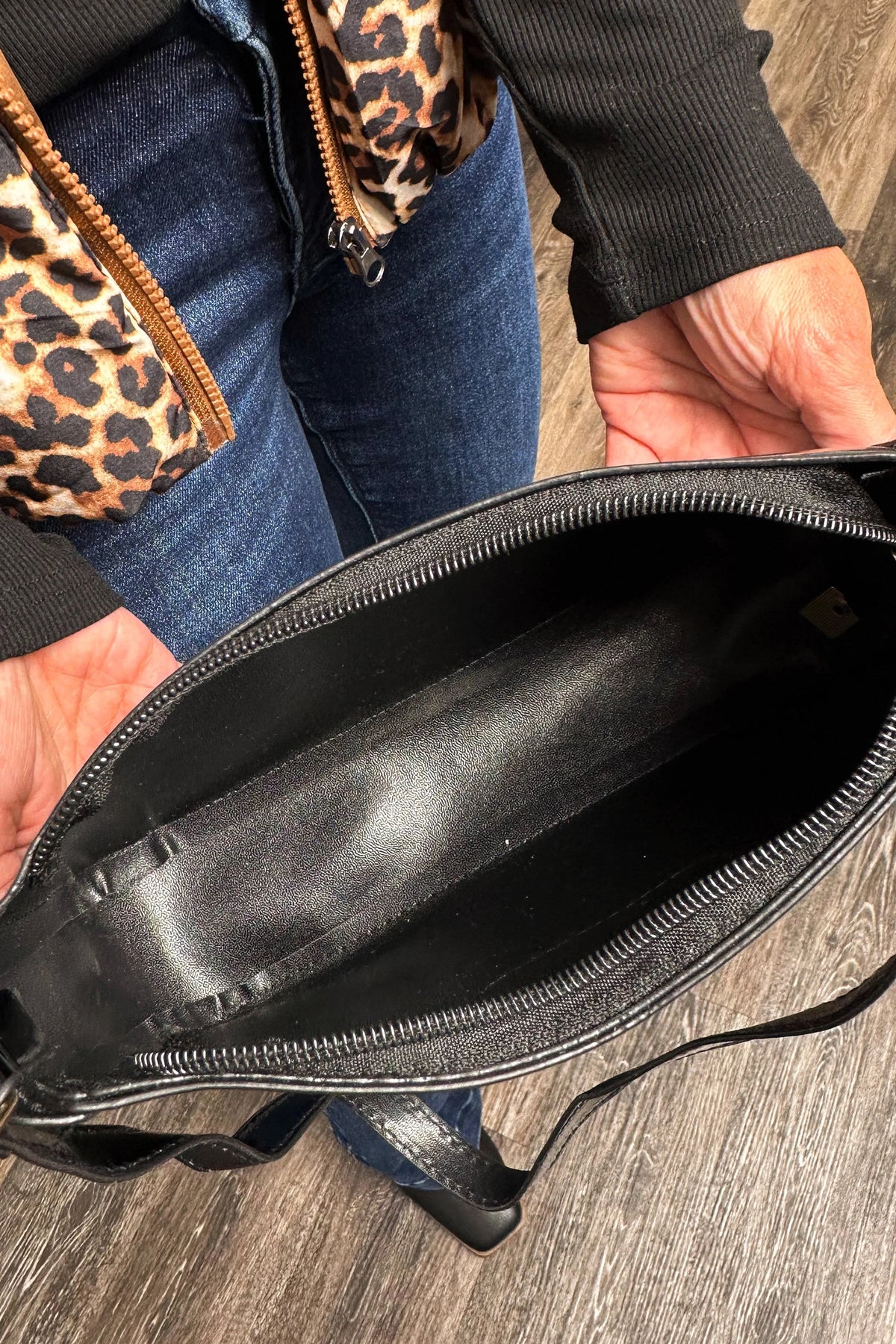 ALB Custom Faux Patent Leather Handbag