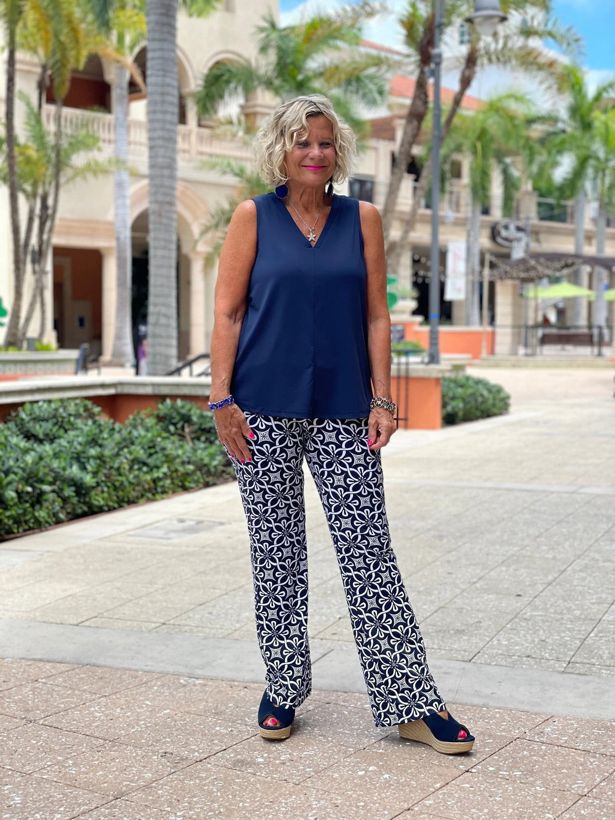 BRIGHTEN BLUE PALAZZO PANT