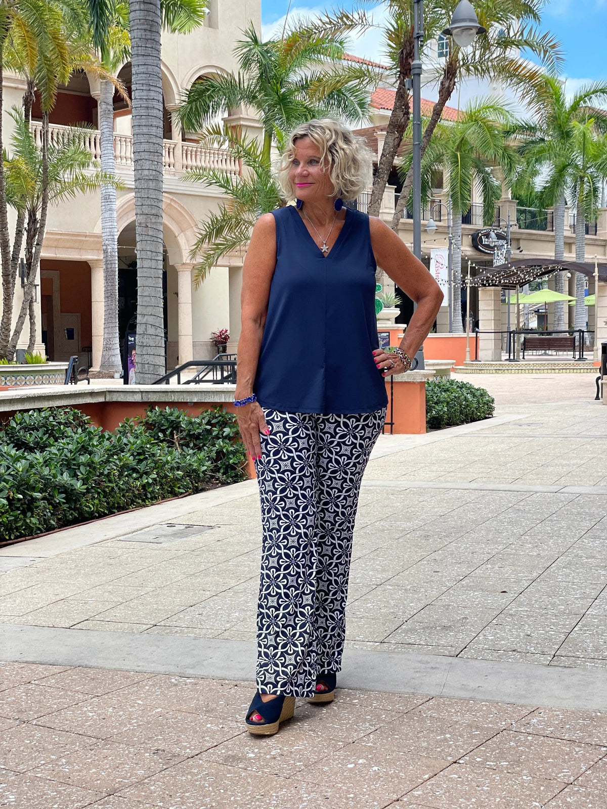 BRIGHTEN BLUE PALAZZO PANT