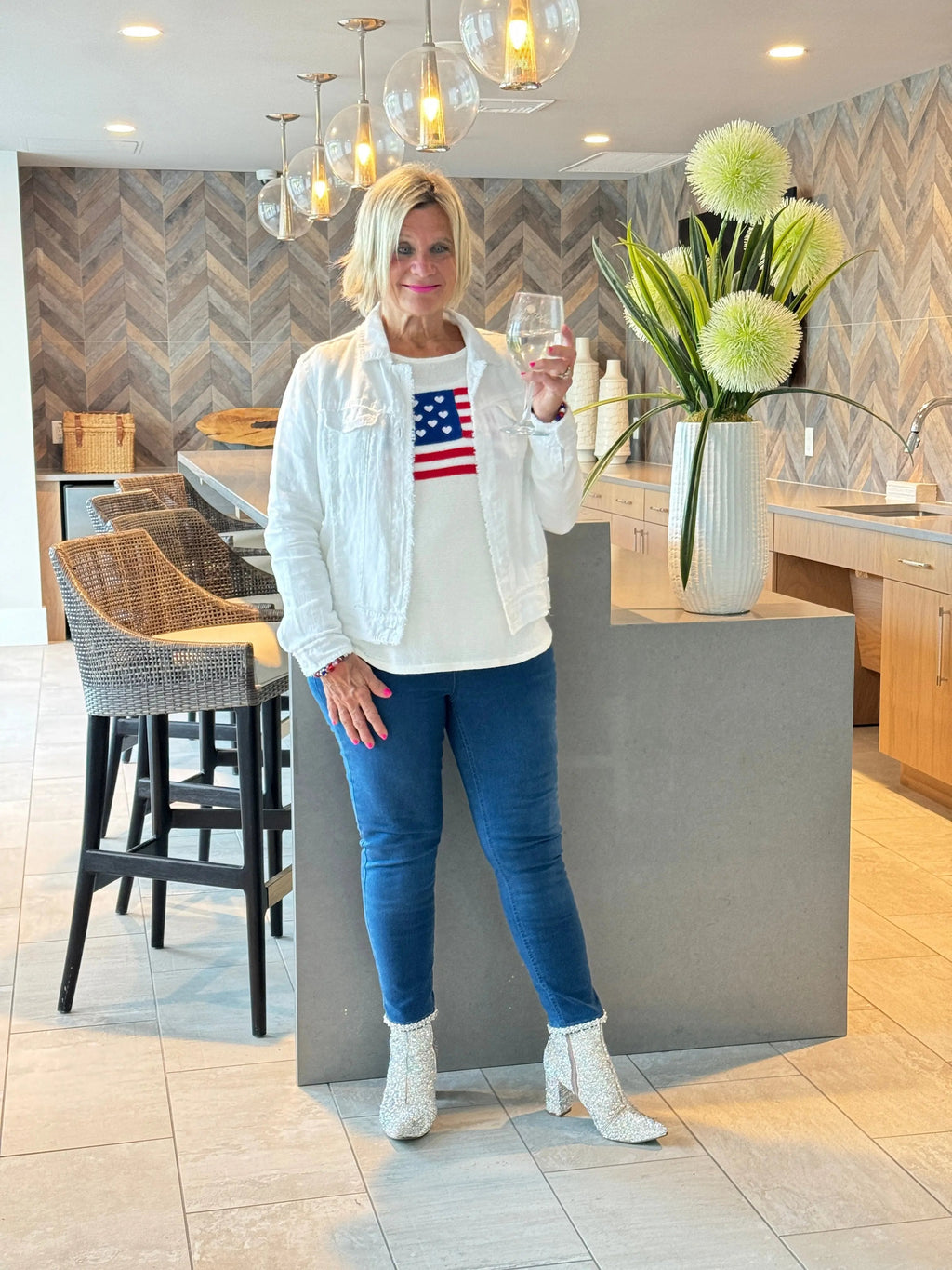 LULU-B DENIM NAVY ANCHOR DENIM