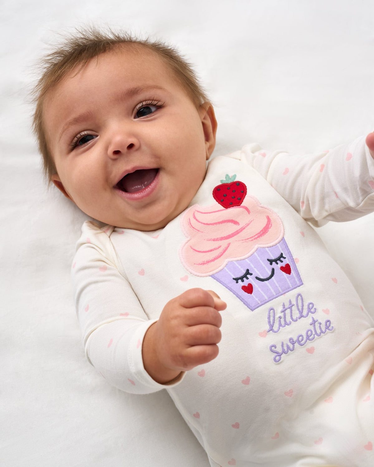 Little Sweetie Puff Sleeve Bodysuit