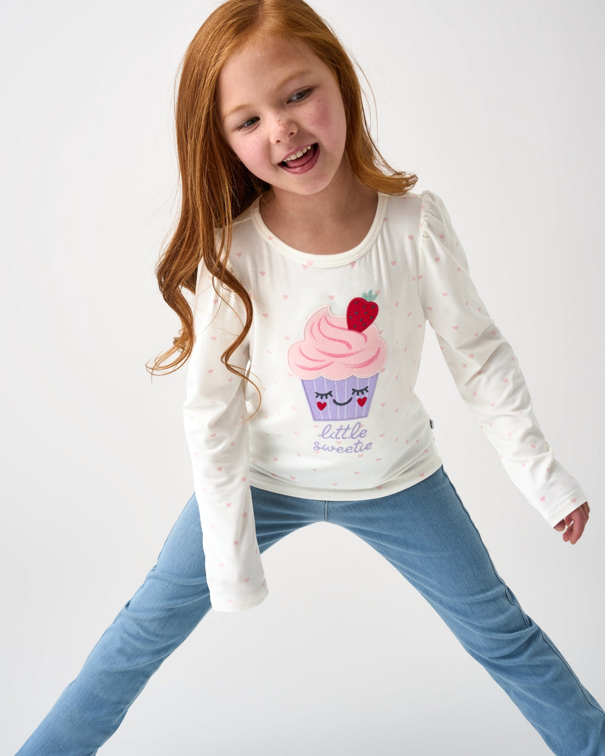 Little Sweetie Puff Sleeve Tee