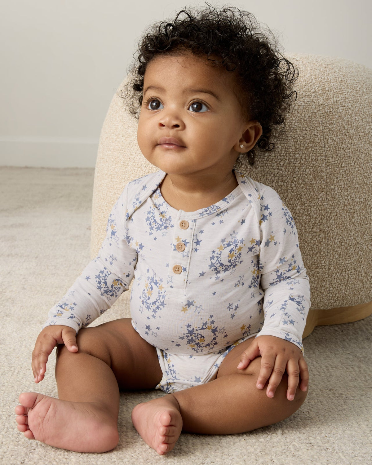 Lullaby Sky Henley Bodysuit