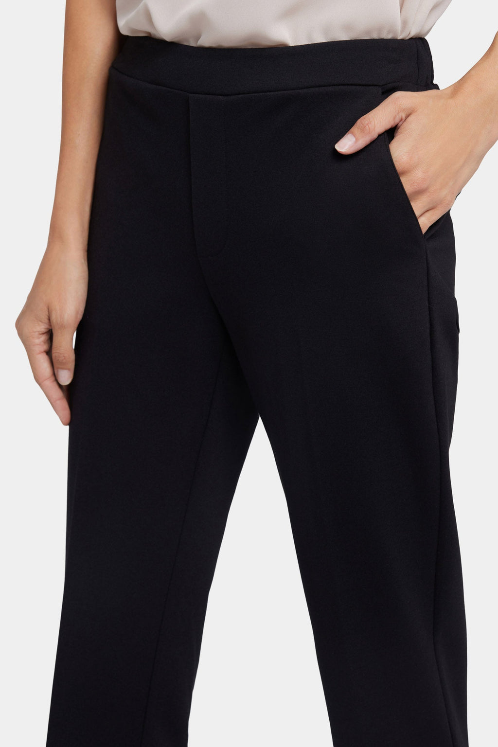 Cassidy Ankle Pull-On Trouser Pants - Black