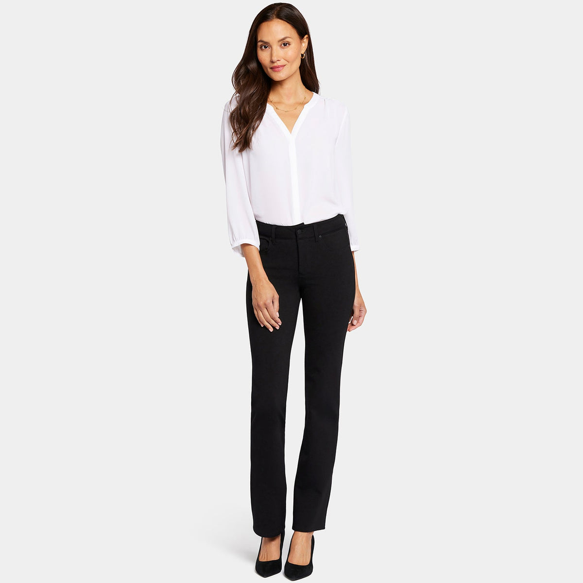 Marilyn Straight Pants - Black