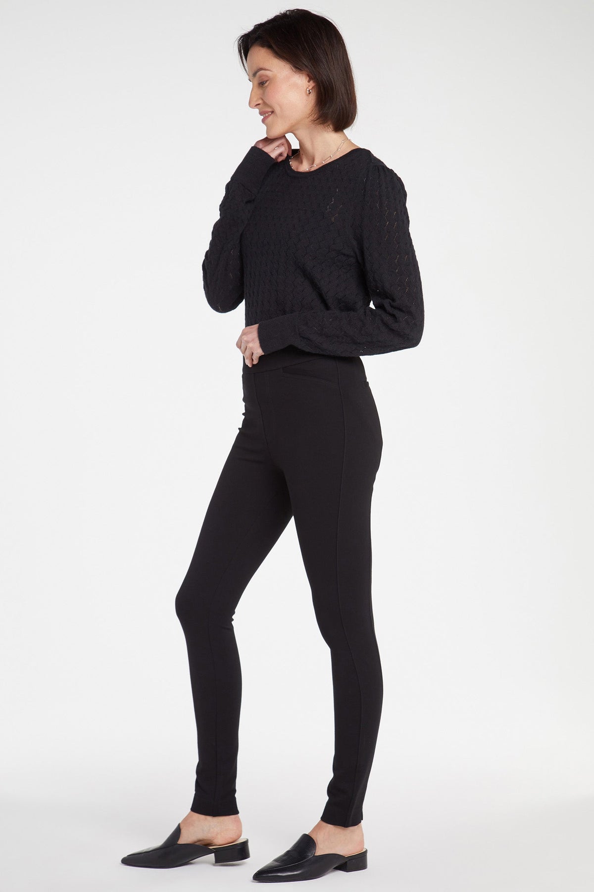 Pull-On Legging Pants - Black