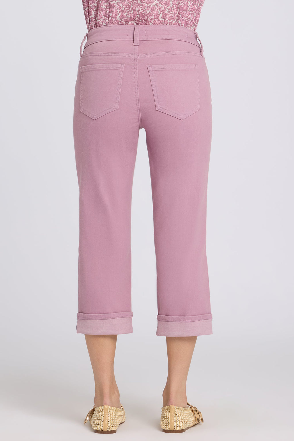 Marilyn Straight Crop Jeans - Dusky Daisy