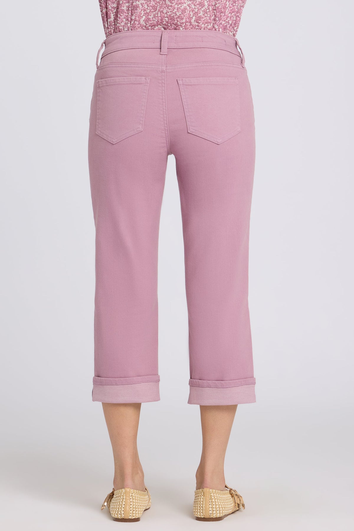 Marilyn Straight Crop Jeans - Dusky Daisy
