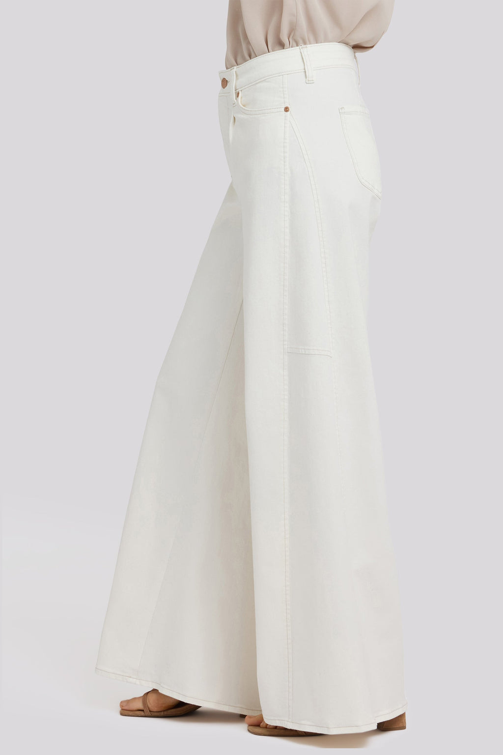 Nova Super Wide Leg Jeans - Vintage White
