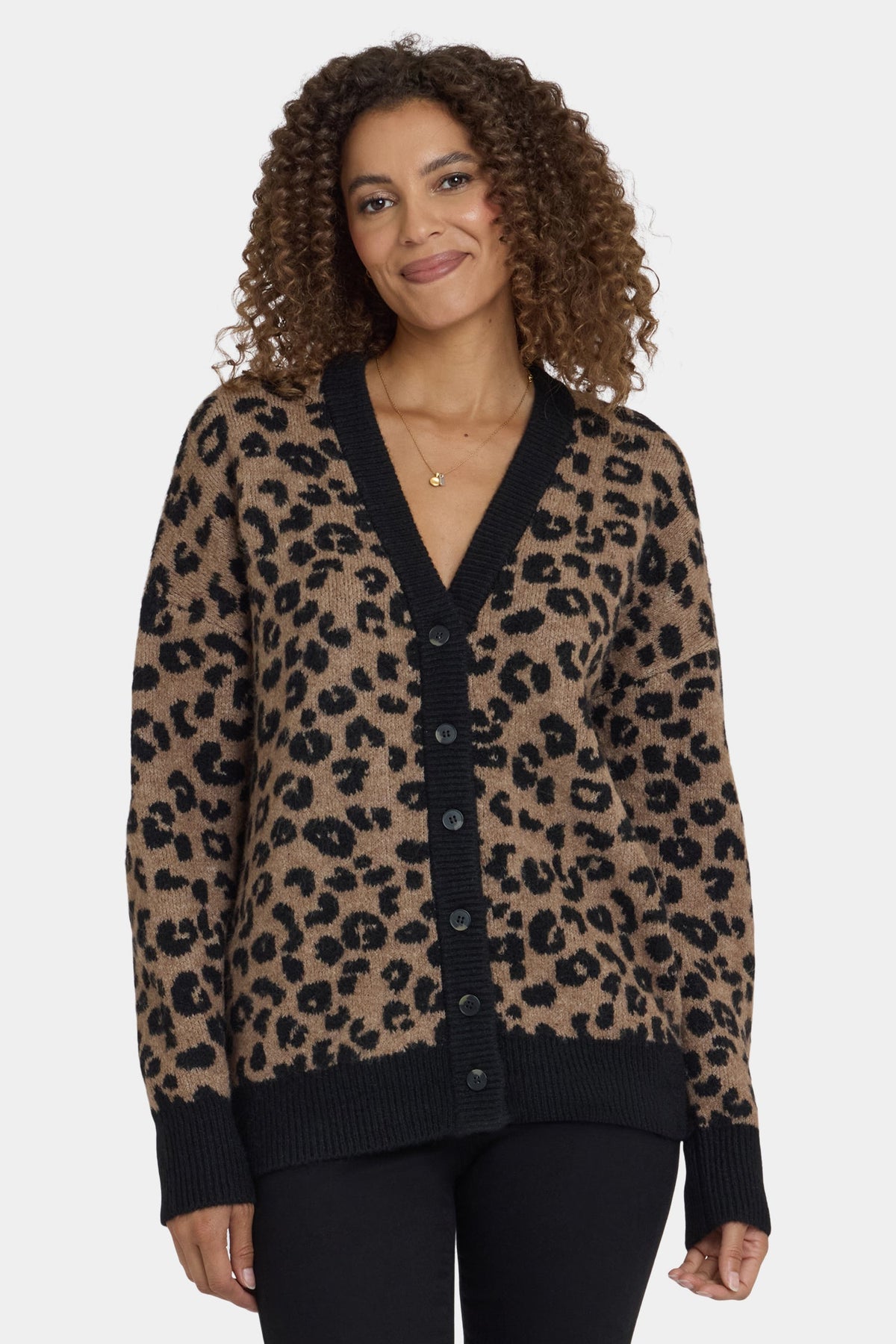 Cheetah Cardigan - Black Combo