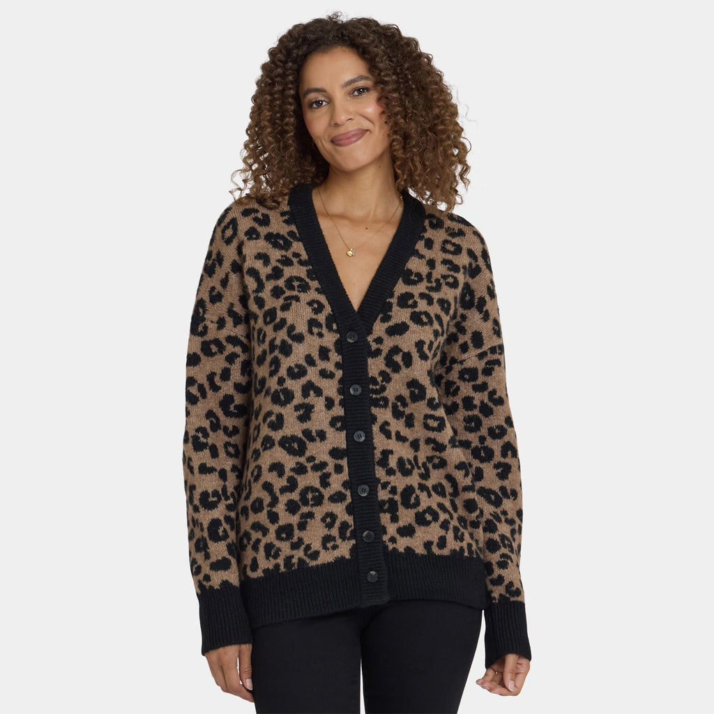 Cheetah Cardigan - Black Combo