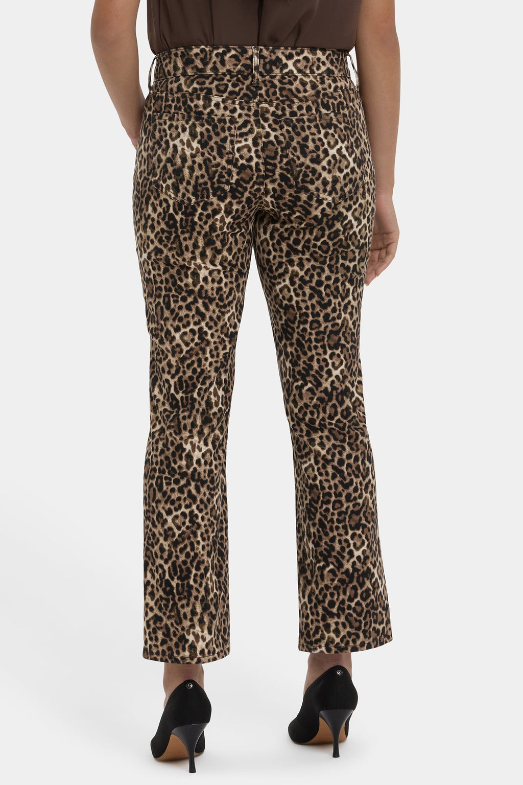 Marilyn Straight Ankle Jeans - Savanna Leopard