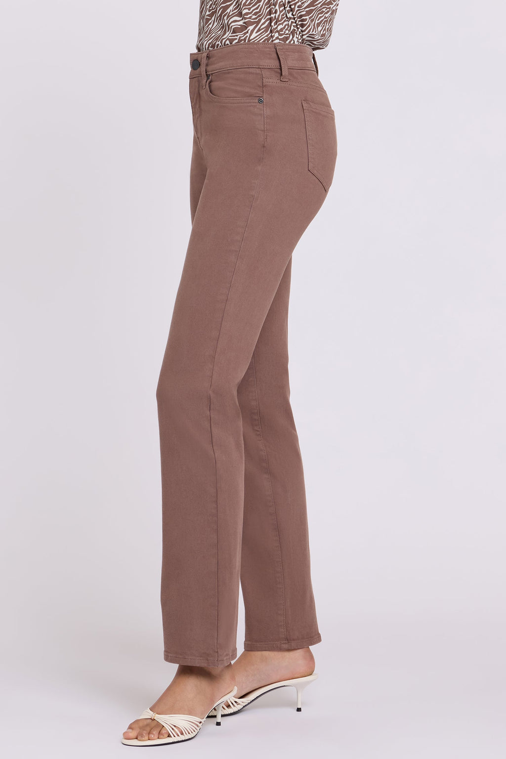 Marilyn Straight Jeans - Deep Taupe