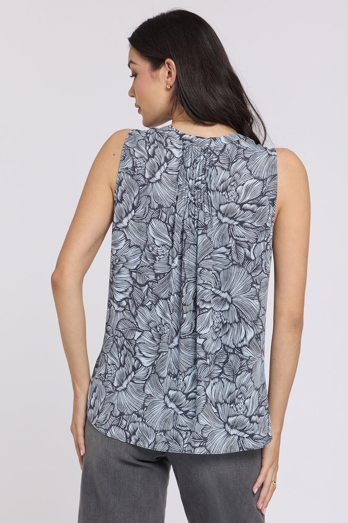 Sleeveless Pintuck Blouse - Aria Arabesque
