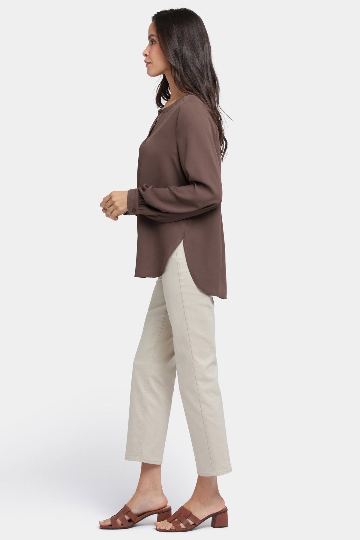Simone Blouse - Coffee Bean