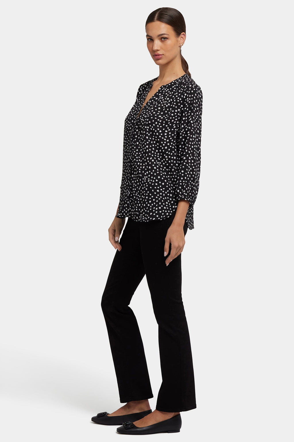 Pintuck Blouse - Francoise Dots