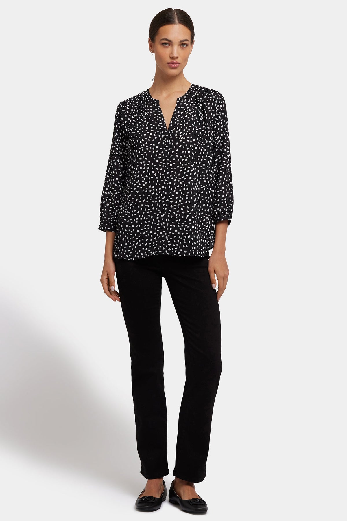 Pintuck Blouse - Francoise Dots