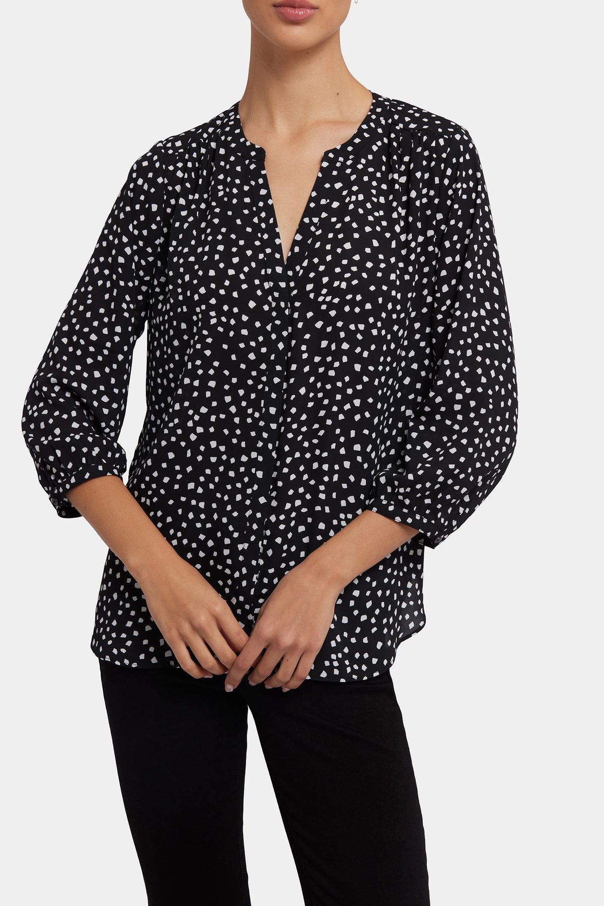Pintuck Blouse - Francoise Dots