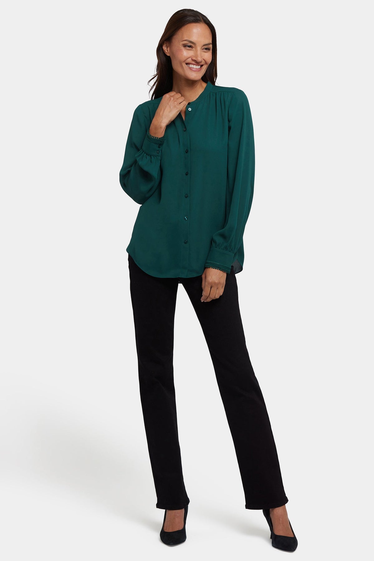 Janie Blouse - Pine Forest